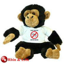 Rencontrez EN71 et ASTM standard ICTI plush toy factory plush blanc monkey love peluche jouet